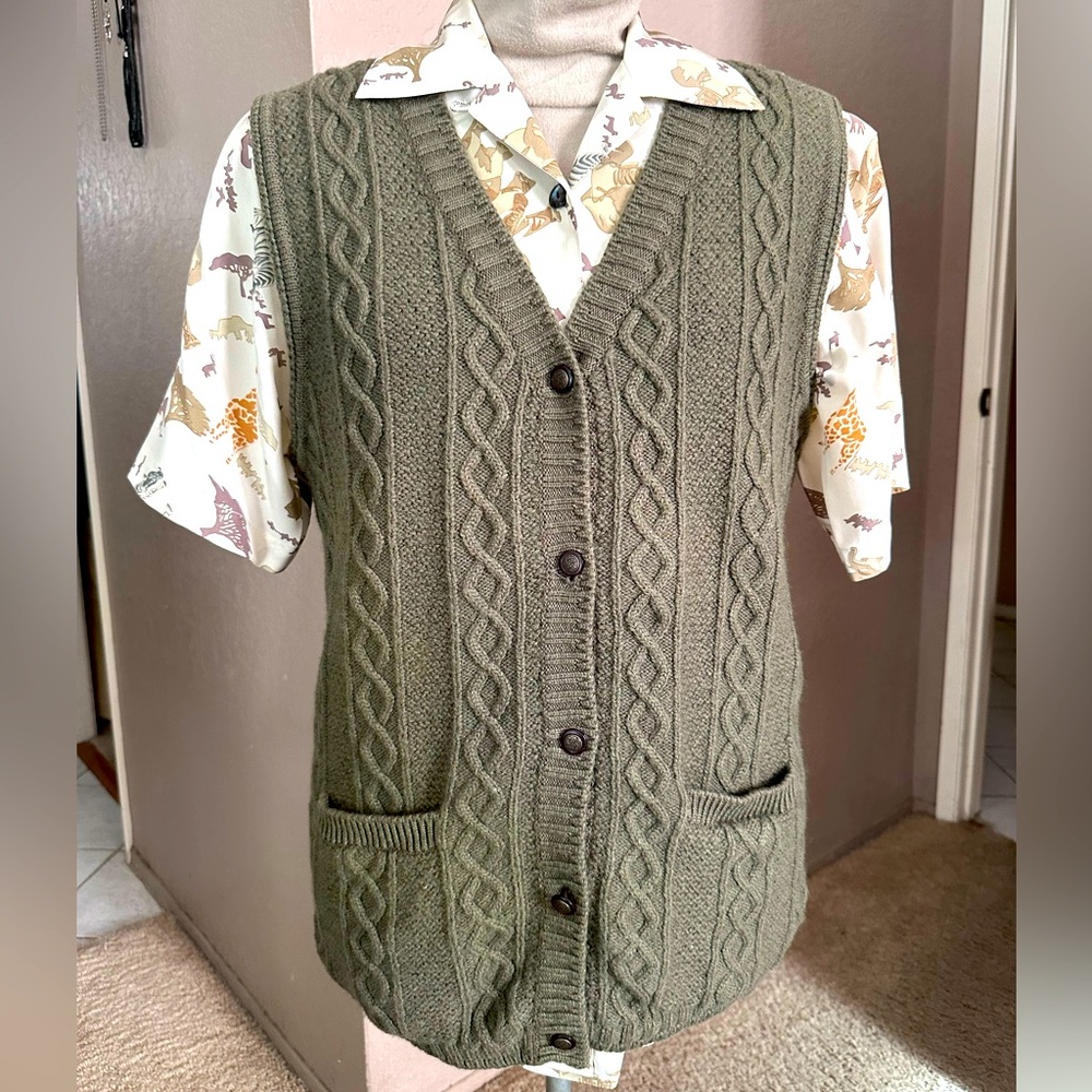Eddie Bauer Wool Blend Sweater Vest